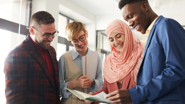 Local government leaders reviewing key findings of the 2023 leadership pipeline study and planning for 2025 improvements.