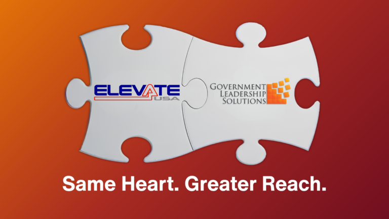 Dr. Maria Church of Government Leadership Solutions announcing acquisition of Elevate USA Inc. for public sector workforce development.